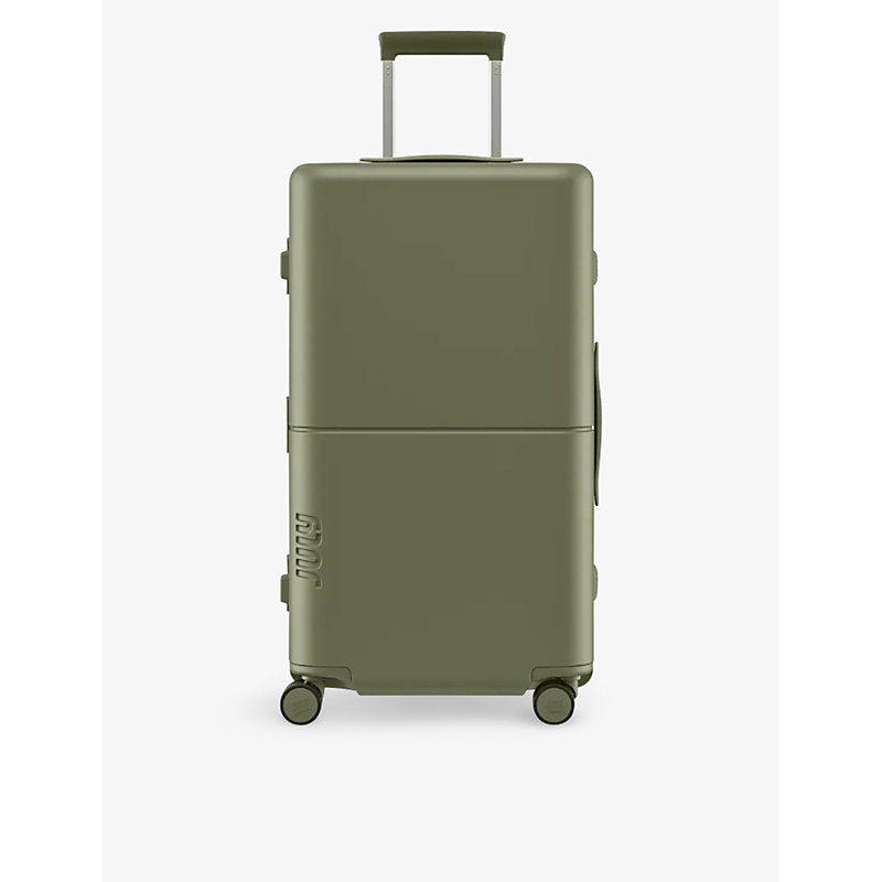 July Moss Checked Trunk Polycarbonate Suitcase 71.7cm