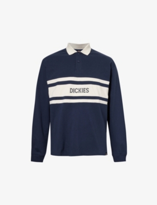 DICKIES: Yorktown striped cotton-jersey polo shirt