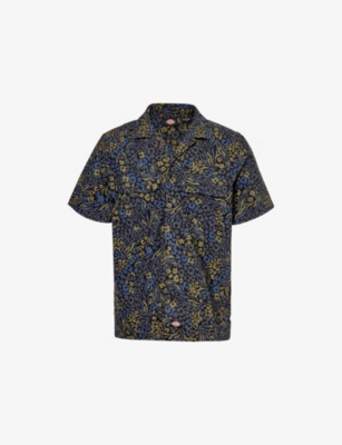 DICKIES: Saltville abstract-pattern cotton shirt