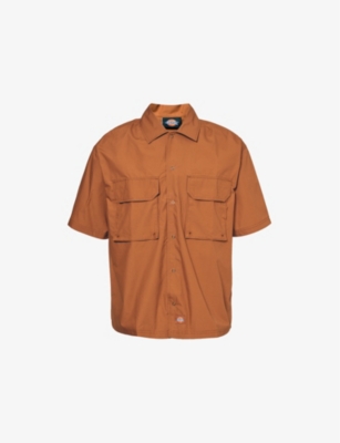 DICKIES: Fishersville brand-patch cotton shirt