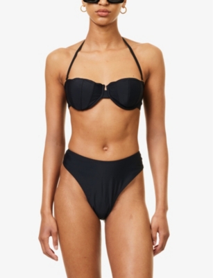 Shop 4th & Reckless Women's Black Maui Balconette Bikini Top