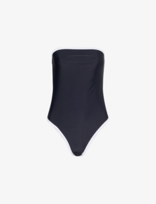 4TH & RECKLESS: Gili bandeau high-leg swimsuit