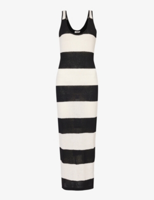 4TH & RECKLESS: Tulum stripe-pattern woven maxi dress