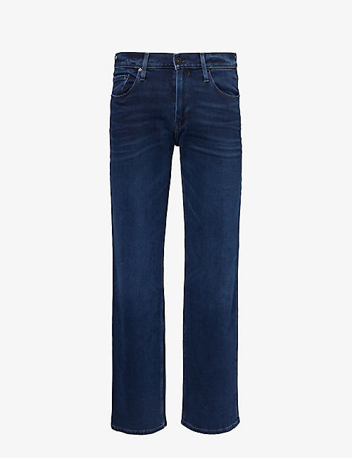 PAIGE: Doheny Flare straight-leg regular-fit stretch-denim jeans