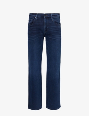 Shop Paige Men's Jenkins Doheny Flare Straight-leg Regular-fit Stretch-denim Jeans