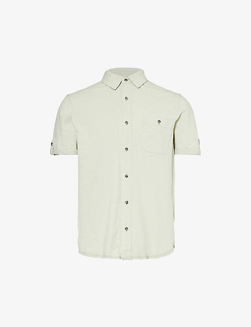 PAIGE: Braydon short-sleeve cotton-jersey shirt