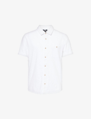 PAIGE: Brayden short-sleeve cotton-jersey shirt