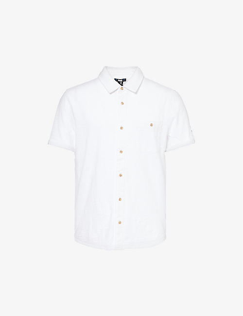 PAIGE: Brayden short-sleeve cotton-jersey shirt