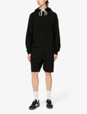 Shop Paige Men's Black Donaldson Relaxed-fit Knitted Hoody