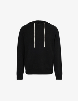 Paige Mens Black Donaldson Relaxed-fit Knitted Hoody