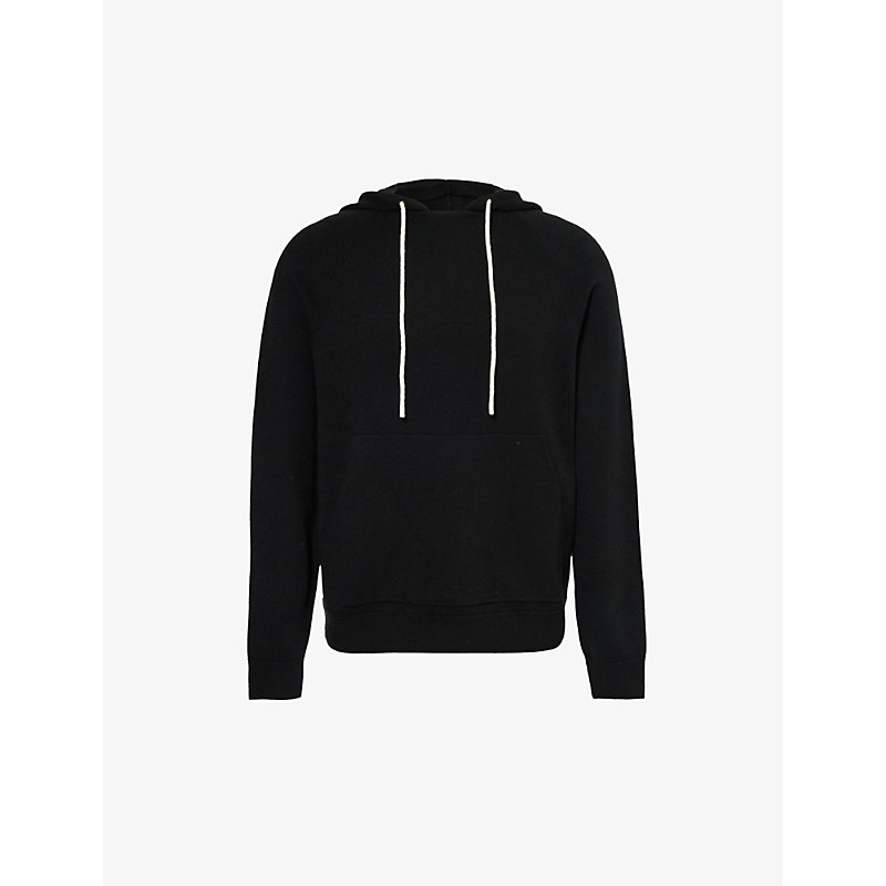 Paige Mens Black Donaldson Relaxed-fit Knitted Hoody