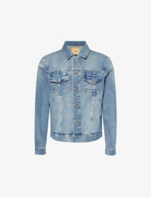 Shop Paige Scout Boxy-fit Stretch-denim Jacket In Ray