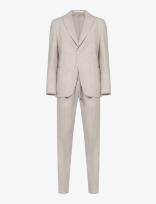 ELEVENTY: Single-breasted notched-lapel wool-blend suit