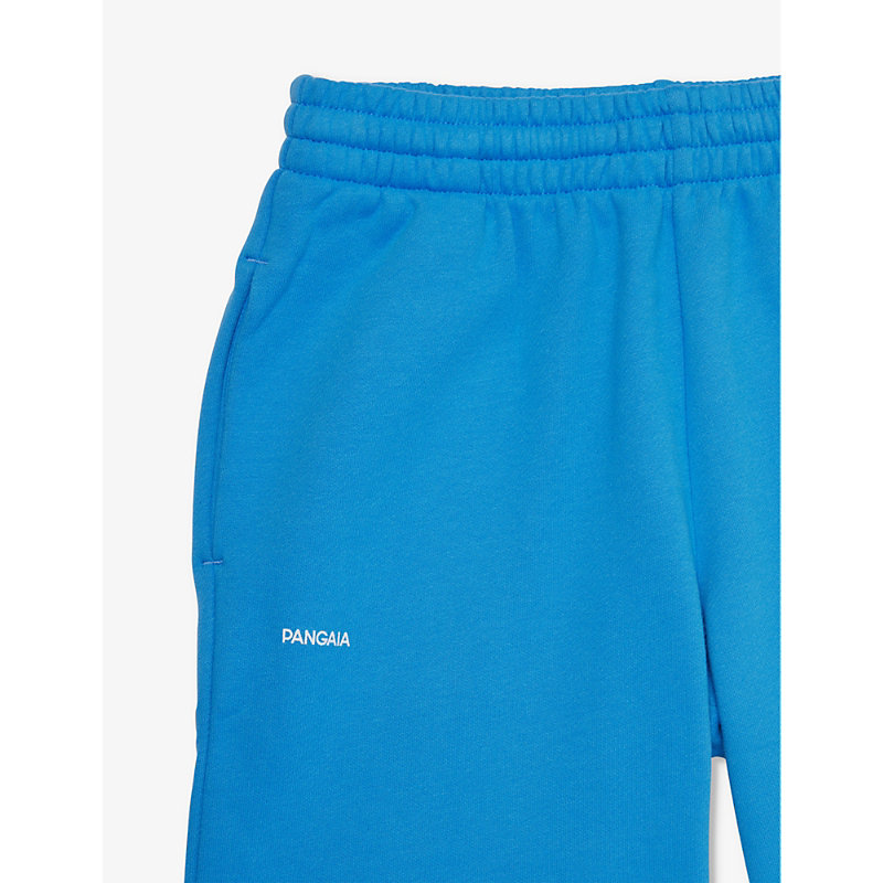 Shop Pangaia 365 Logo-print Cotton-jersey Shorts 3-12 Years In Geyser Blue