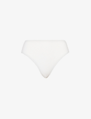 4TH & RECKLESS: Lulu crinkle-texture bikini bottoms