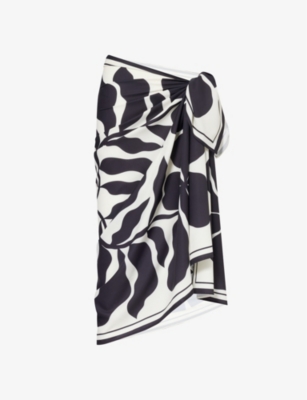 4TH & RECKLESS: Bora graphic-print stretch-woven sarong