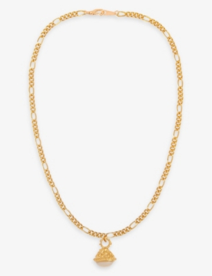 Pre-loved Rediscovered faux-pearl gold-plated necklace