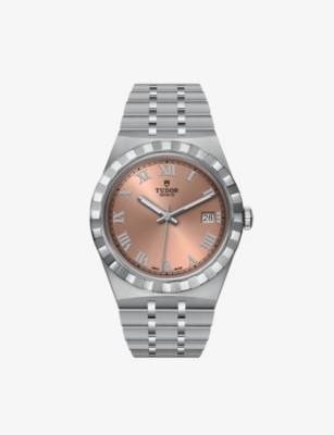 Tudor Orange M28600-0011 Royal Date Stainless-steel Automatic Watch In Metallic