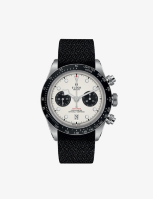 Tudor Mens White M79360n-0008 Black Bay Chrono Steel Automatic Watch