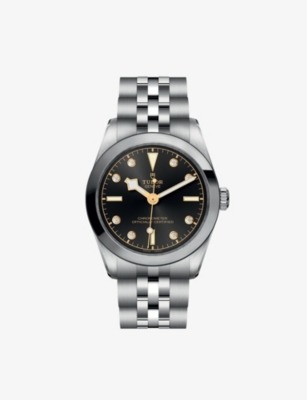Tudor Black M79600-0004 Black Bay Stainless-steel Automatic Watch In Metallic