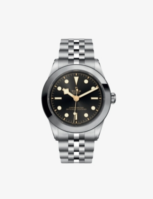 Tudor Black M79660-0001 Black Bay Stainless-steel Automatic Watch In Metallic