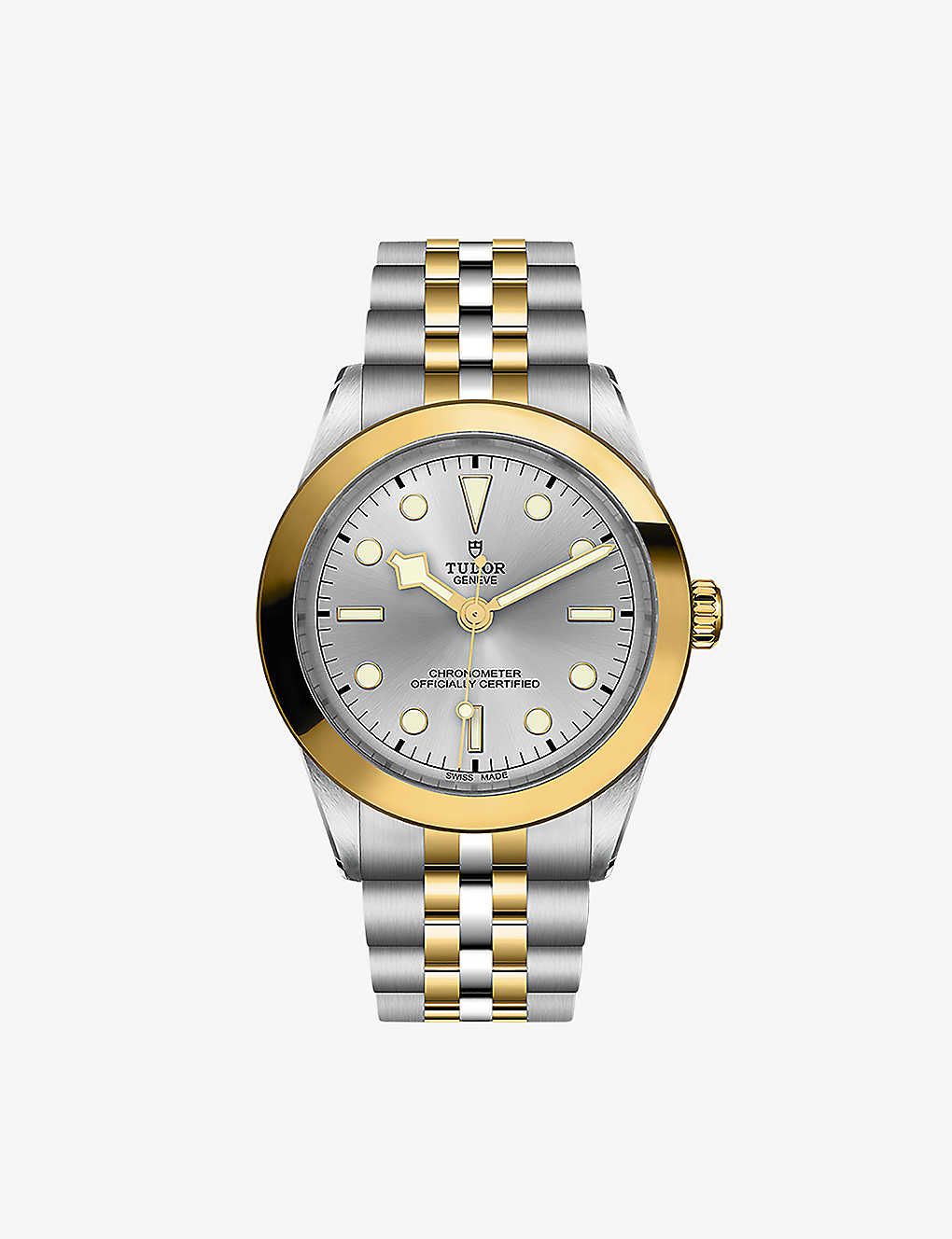 Tudor Silver M79663-0002 Black Bay S&g 18ct Yellow-gold And Steel Automatic Watch In Metallic