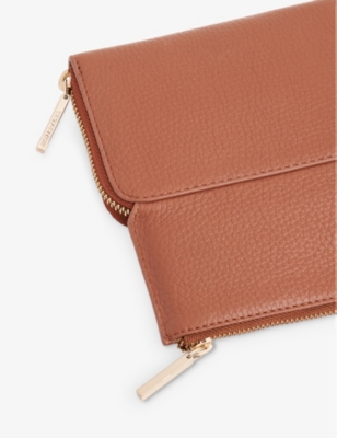 WHISTLES: Bibi logo-engraved zip-up leather purse