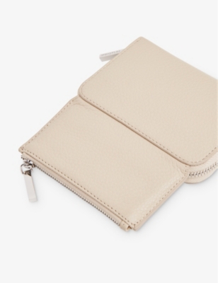 WHISTLES: Bibi logo-engraved zip-up leather purse