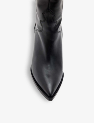 ALLSAINTS: Roxanne knee-high Western leather boots