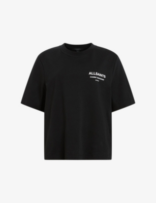 ALLSAINTS: Omnium logo-print relaxed-fit organic-cotton T-shirt