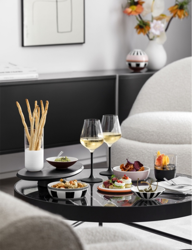 Iconic La Boule Memphis petite stackable five-piece porcelain set