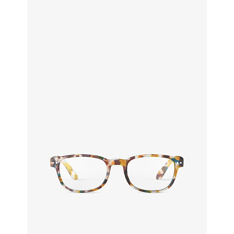 Shop Izipizi Mens Blue Tortoise #b Rectangle-frame Reading Glasses +1.5