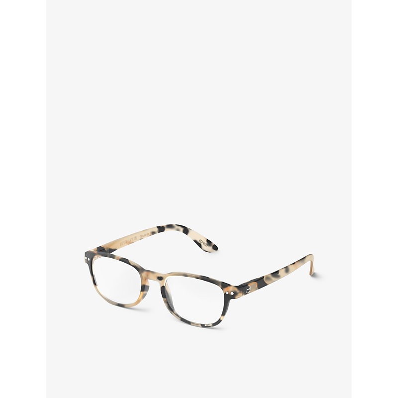 Shop Izipizi #b Rectangle-frame Reading Glasses In Light Tortoise