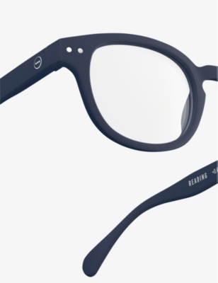 Shop Izipizi Mens Vy #c Round-frame Reading Glasses +3 In Navy