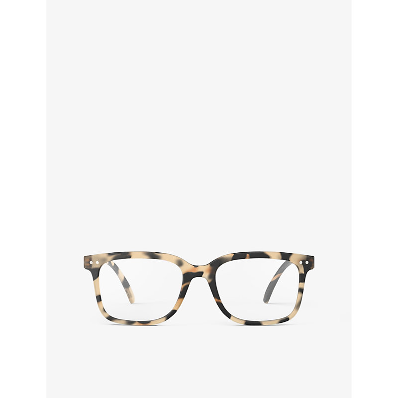 Shop Izipizi #l Square-frame Reading Glasses In Light Tortoise
