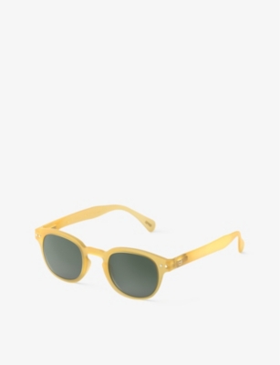 Izipizi Slmscc135 #c C135 Square Sunglasses In Yellow Honey