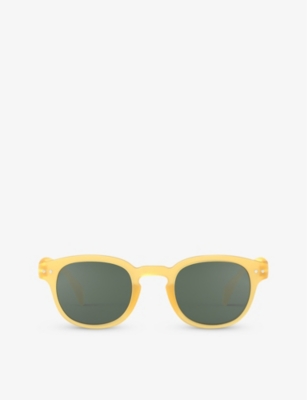Izipizi Slmscc135 #c C135 Square Sunglasses In Yellow Honey