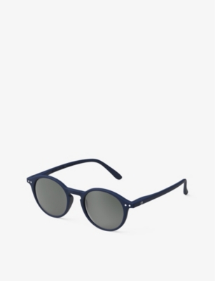 Izipizi Womens Navy #d Round-framed Sunglasses In Navy