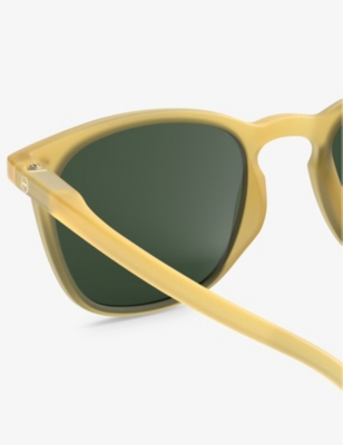 Shop Izipizi Women's Yellow Honey #e Square-frame Acetate Sunglasses