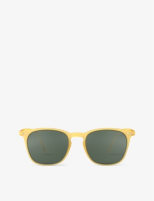 Shop Izipizi Women's Yellow Honey #e Square-frame Acetate Sunglasses