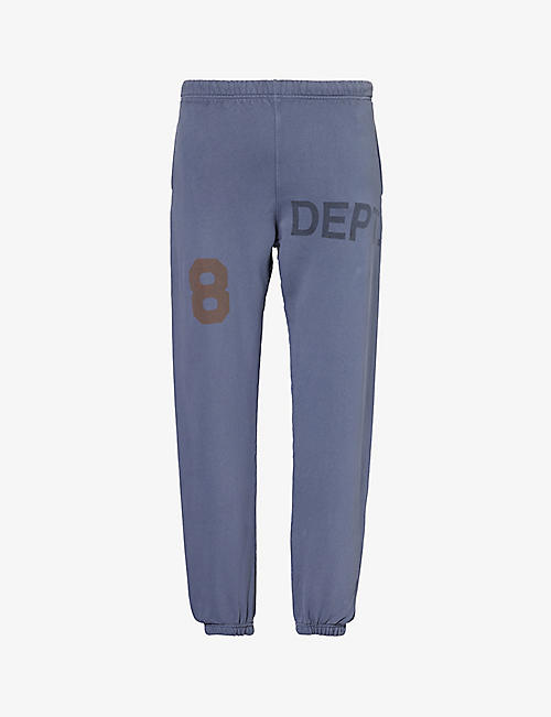 GALLERY DEPT: Branded-print drawstring-waist cotton-jersey jogging bottoms