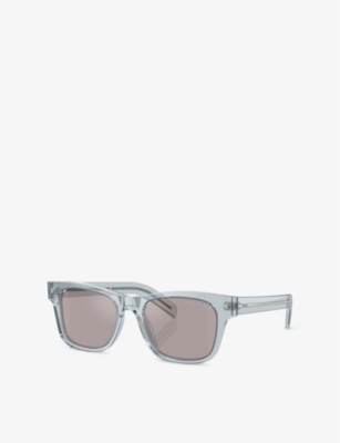 Prada Womens Pr A17s Square-frame Acetate Sunglasses Blue In Blue