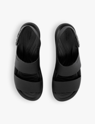 Crocs Brooklyn Low Wedge In Black