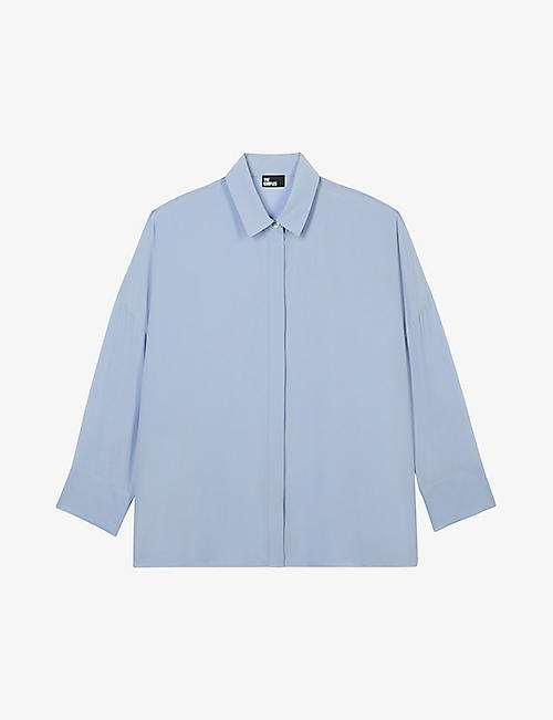 THE KOOPLES: Relaxed-fit long-sleeve silk shirt