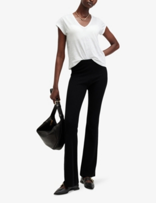 ALLSAINTS: Anna V-neck cotton-jersey T-shirt