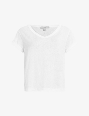 ALLSAINTS: Anna V-neck cotton-jersey T-shirt
