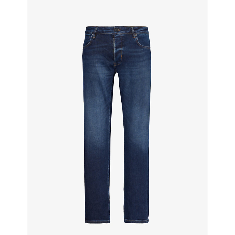 Neuw Mens Sunday Organic Mid Blue Lou Slim-fit Stretch Denim-blend Jeans