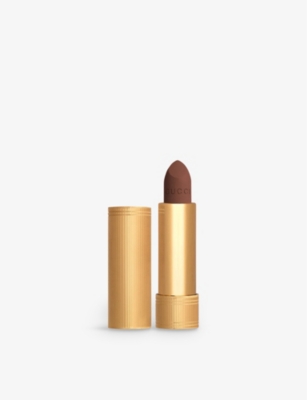 Shop Gucci 123 Auroral Amber Rouge À Lèvres Matte Lipstick 3.5g