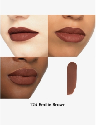 Gucci 124 Emily Brown Rouge À Lèvres Liquide Matte Lipstick 6.5ml In 124 Emily Brown