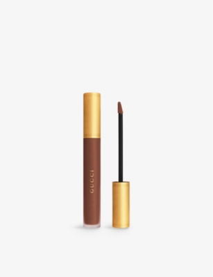 Gucci 124 Emily Brown Rouge À Lèvres Liquide Matte Lipstick 6.5ml In 124 Emily Brown